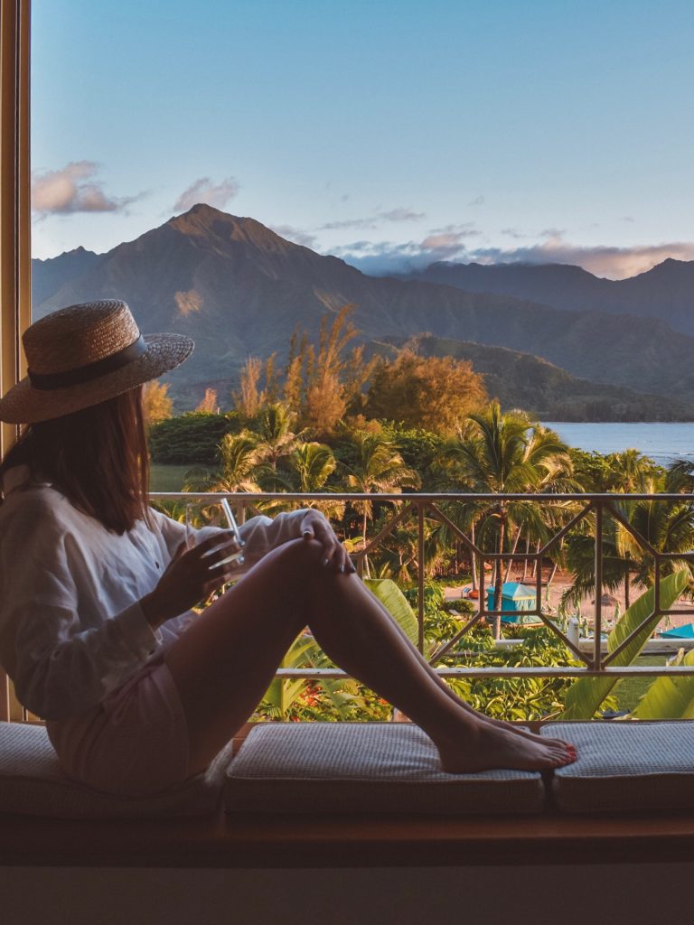 Checking in to The Princeville Resort in Kauai