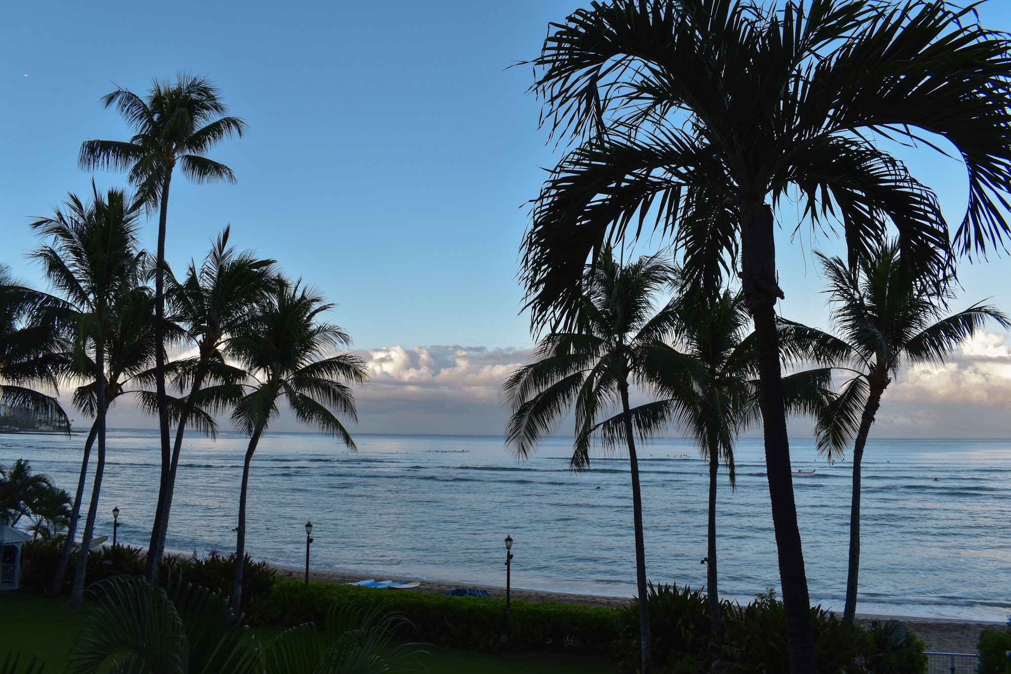 View at Moana Surfrider Resort Waikiki Beach Honolulu - 48 Hours in Oahu