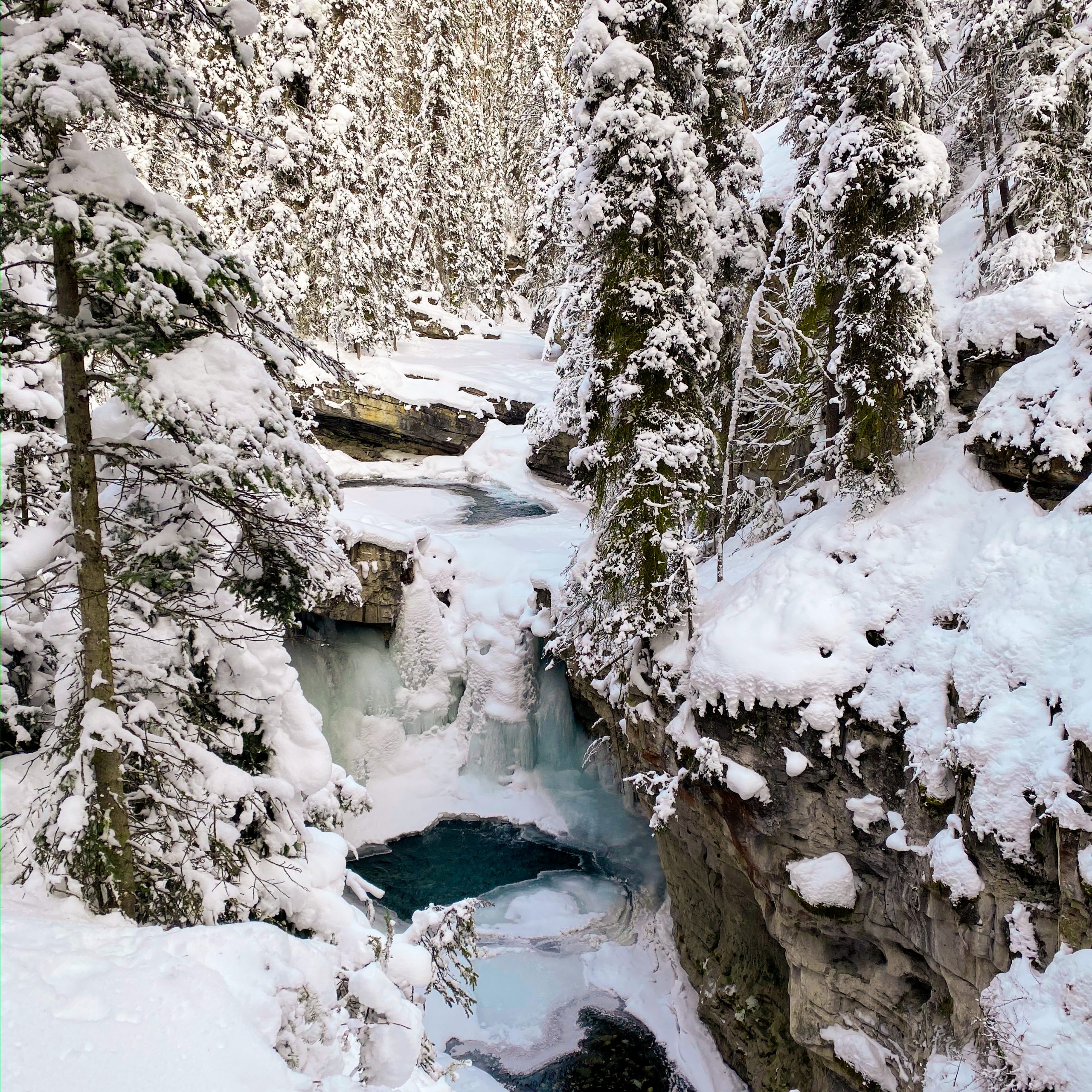 Top Winter Activities in Banff, Hike to a Frozen Waterfall
